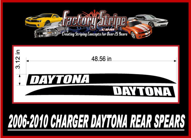 DODGE CHARGER REAR QTR DAYTONA SPEARS FACTORY STRIPE 2006 2010, US $24.00, image 8