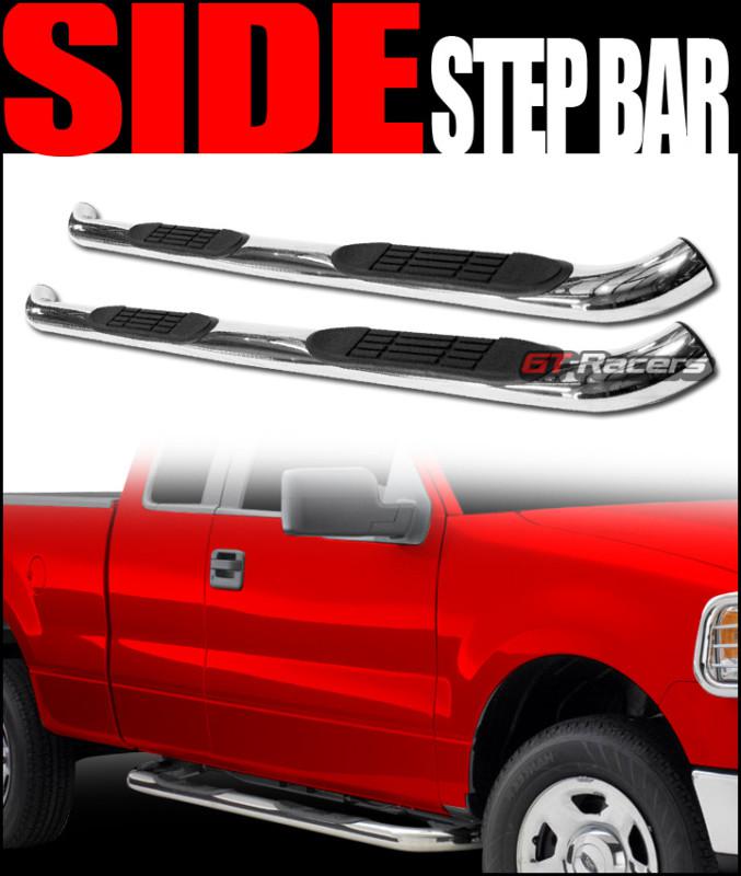 Sell 3" TUBE SIDE STEP NERF BARS rail running boards 20012004 S10/SONOMA CREW CAB BK in Mira