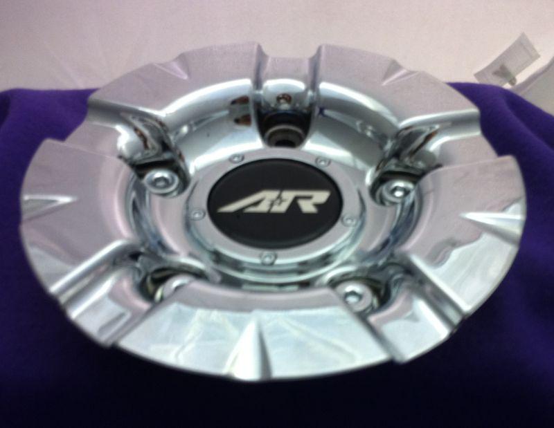 Ar perform american racing chrome custom wheel center cap p/n # 1637200011