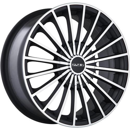 18x7.5 black touren tr50 wheels 4x100 4x4.5 +48 daewoo nubira lanos