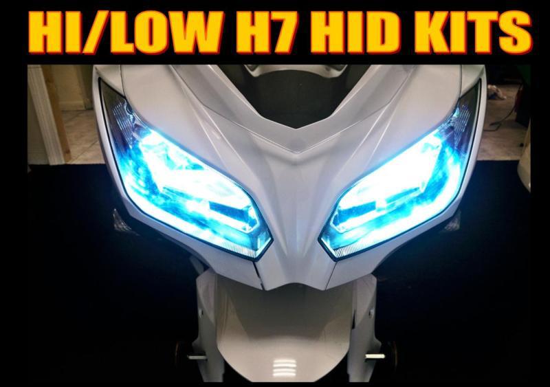 Honda cbr 600rr 600 rr 08 2008 h7 hi low hid kit both headlight on low and high