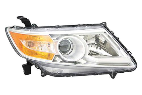 Replace ho2502142 - 11-12 honda odyssey front lh headlight assembly halogen