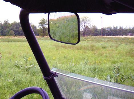 Utv plastic rear view / side view mirror (8x 4.5) ~new~