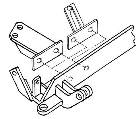 Blue ox bx1916 base plate f/dodge d50 pickup 2wd 87-92