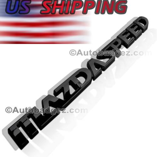  1 - new mazda 2 3 5 6 cx-5 badge emblem rx8 rx3 speed miata (mazdaspeed black)