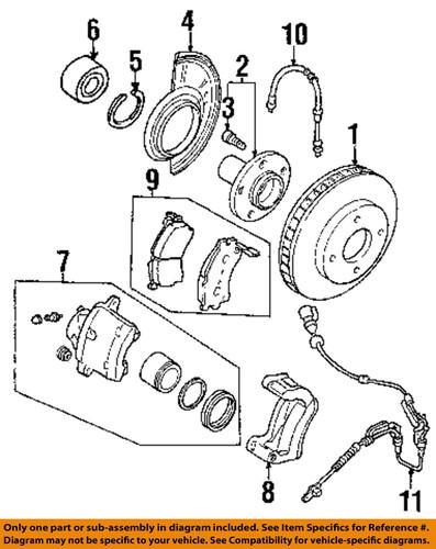 Mazda oem ef914370xb abs wheel speed sensor/front abs wheel sensor
