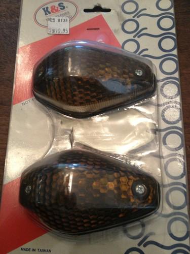 K & s single filament tear drop marker lights w/smoke lens - 258138