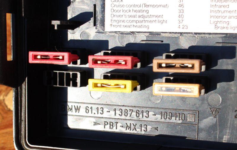 Buy BMW E36 Fuse Box Cover 61131387613 Label 61138367925 in Waterbury