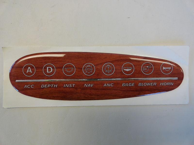 Capri raised dashboard decal 8 3/8" x 2 3/8"  marine boat
