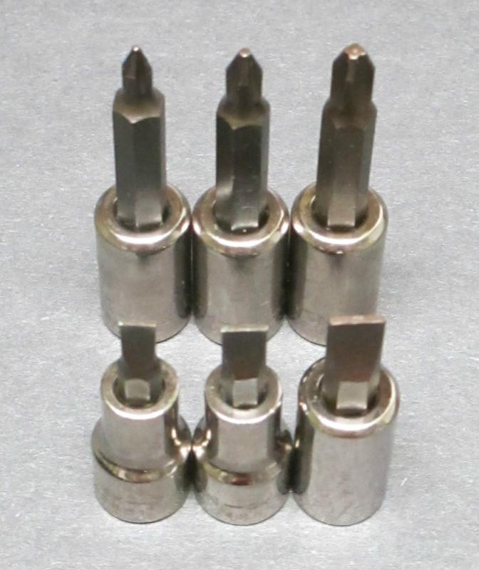 Buy MADE IN USA Craftsman Screwdriver Bit Sockets 6 Pc 3/8" Drive