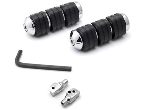 Rear foot pegs motorcycle cruiser footrests l & r for 1985-2008 yamaha v-max