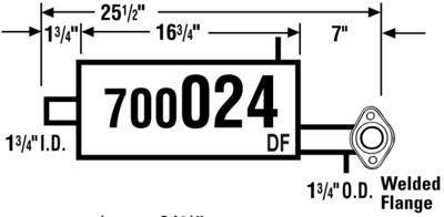 Ap exhaust 700024 exhaust muffler-muffler