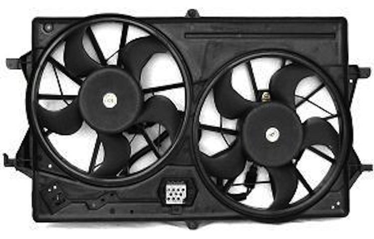 Replacement ac condenser radiator cooling fan assembly 2000-2002 01 ford focus