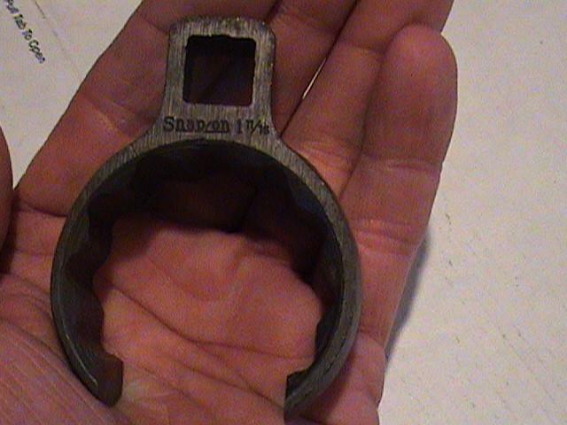 Snap-on 1/2" drive 1-11/16" deep flare nut crows foot wrench 12 point very nice