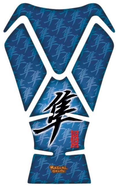 Suzuki gsx1300r hayabusa busa 99-10 blue/grey tankpad