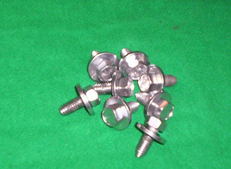 Hood mounting bolts nova/chevy ll 2 powder coated chrome 62 63 64 65 66 67 68 69