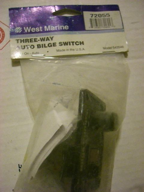 West marine three-way auto bilge switch #72055