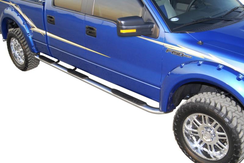 Westin 24-54300 platinum series; 4 in. oval wheel-to-wheel; step bar