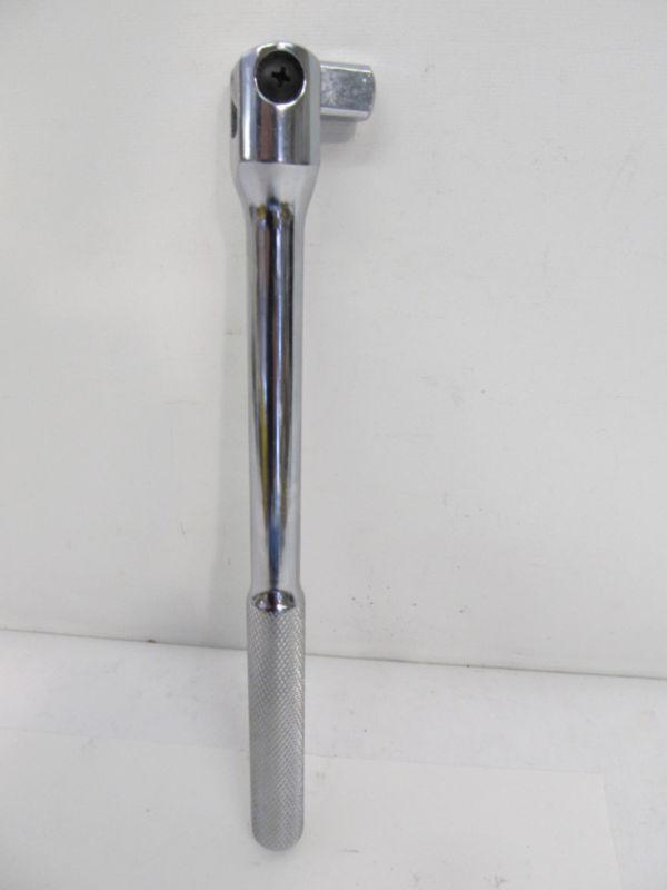 Breaker bar, 9 3/4", 1/2" drive, chrome finish
