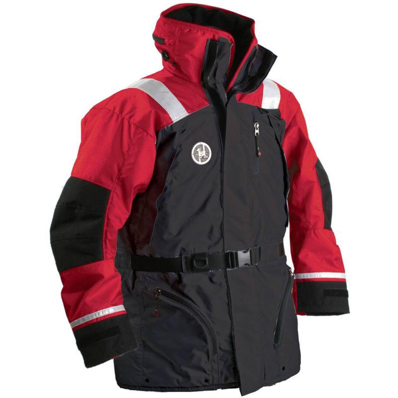 First watch ac-1100-rb-m flotation coat - red/black - medium