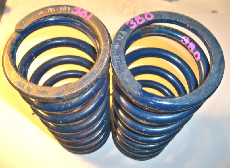 2 hypercoil rear coil springs 380, 381  5"x13" variable height nice fresh nascar