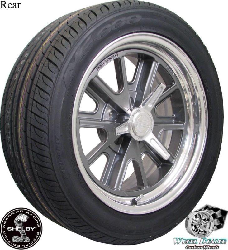 17x7-17x8 AMERICAN RACING SHELBY COBRA WHEELS & TIRES IN-STOCK FORD MUSTANG 1970, US $2,099.00, image 2