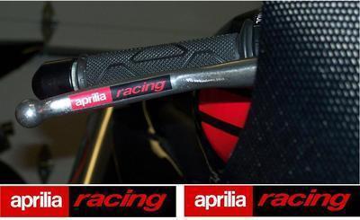 Aprilia racing brake lever decals fits rsvr, tuono