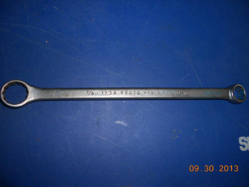 Proto 11/16" x 7/8" double box end wrench 12 pt. # 1136  