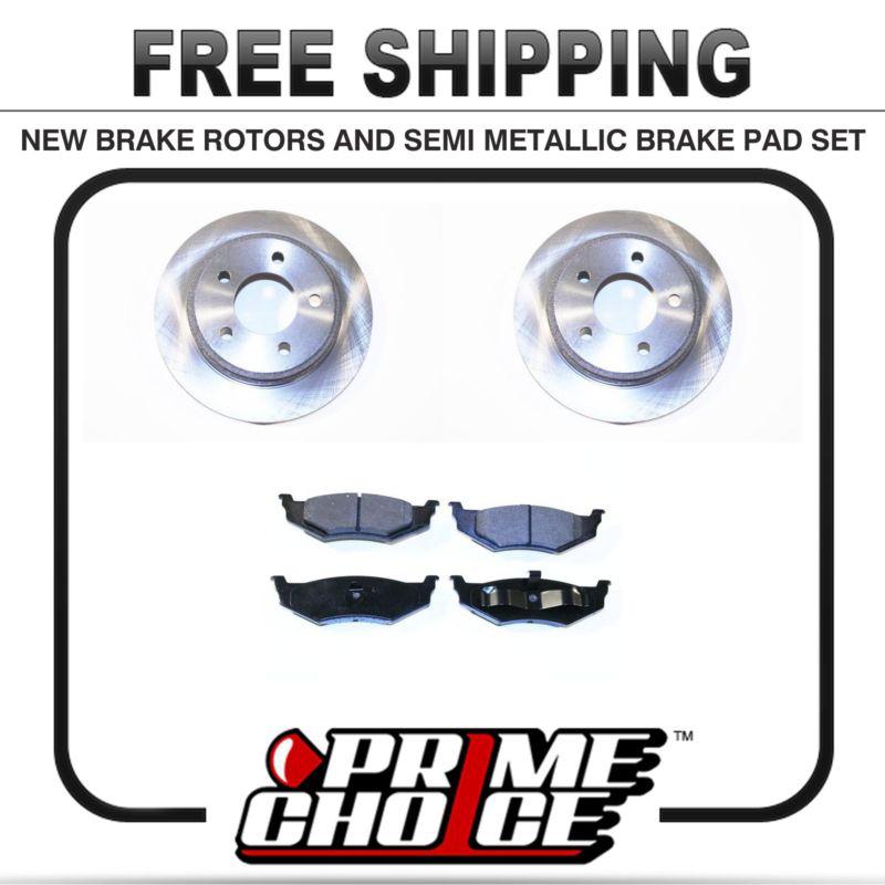 Buy PREMIUM REAR METALLIC BRAKE PADS AND DISC ROTORS COMPLETE KIT LEFT