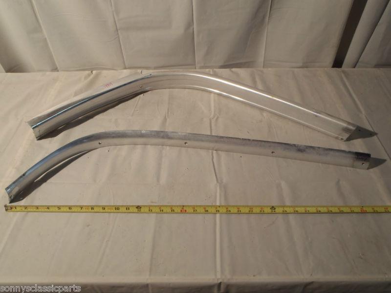 1958 chrysler imperial 4dr ht interior alum. dome light bar trim, lh & rh sides