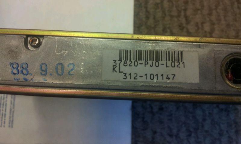 Good ecm 1989 honda accord 37820-pj0-l021