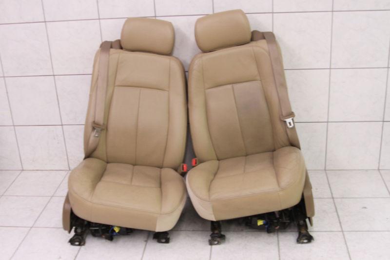 Buy Oldsmobile Bravada FRONT BUCKET POWER LEATHER SEATS tan heated seat