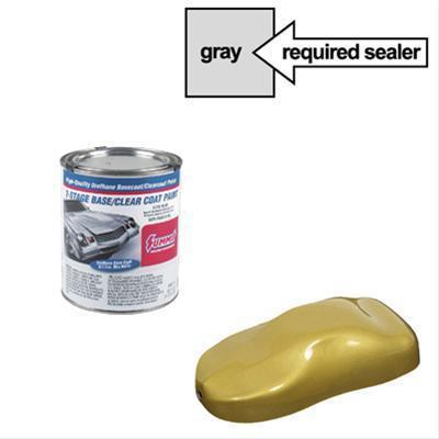 Summit racing paint 2-stage base coat urethane gold rush metallic 1 quart each