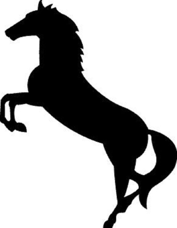 Standing horse 6" car truck window vinyl sticker decal choose your color 0105