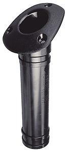 Flush black plastic fishing rod holder trophy boston whaler carolina skiff boat