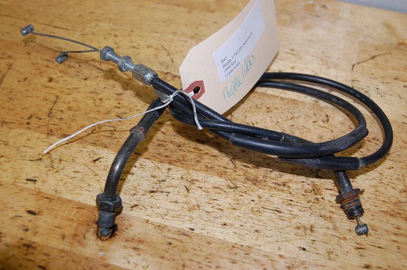 H42 honda vtr1000 superhawk firestorm 1998 throttle cables pair