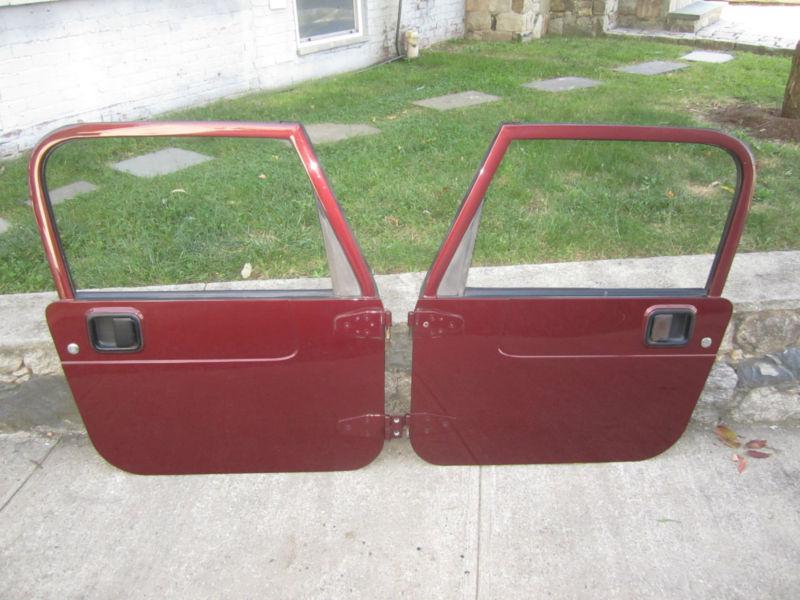 Find Jeep TJ 9706 Wrangler FULL STEEL HARD DOOR SET Sienna Pearl