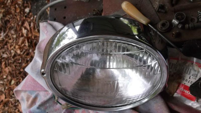 CB77, CB450,Honda,Late Model,Light,NOS Chrome Headlight ring, Bezel, BL. Bomber , US $44.99, image 2