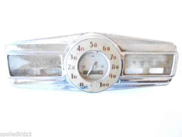 1940 pontiac speedometer battery gas oil pressure temperature gauge cluster 