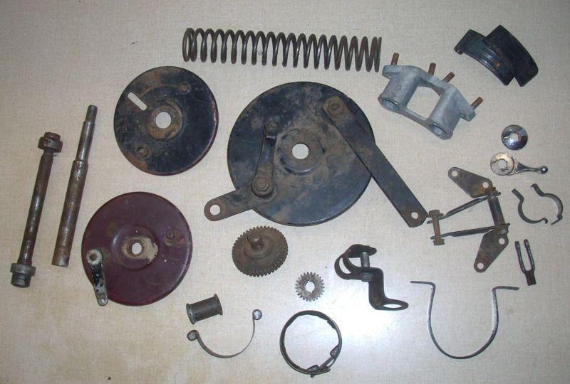 British parts lot velocette triumph brake axle spring lever intake bsa