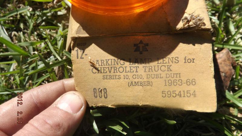 nos 63 64 65 66 chevrolet amber parking light lens rat rod nice!!!! nr, US $9.99, image 2