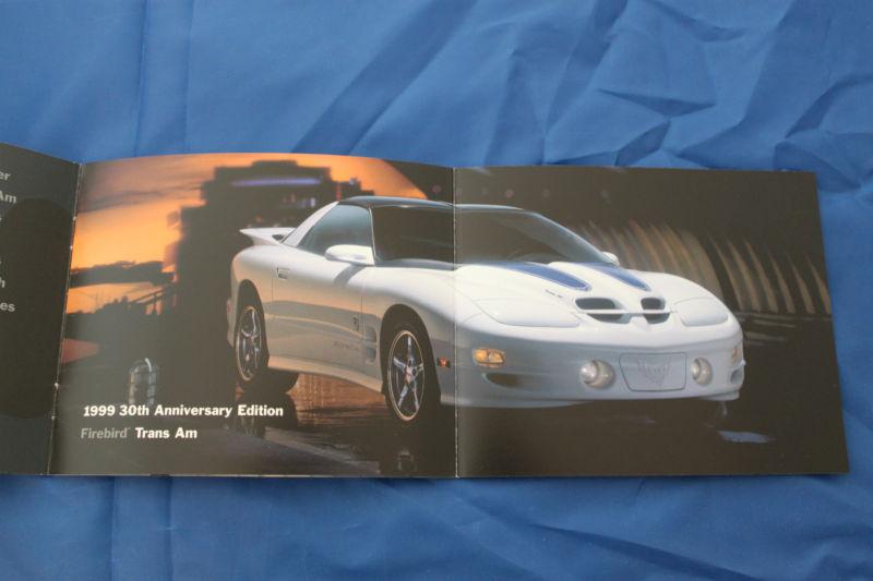 Find 1999 30th Anniversary Trans Am Sales Brochure in Utica, Michigan