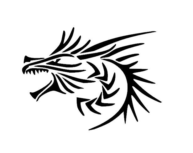 Dragon vinyl car sticker, decal, window oracal 651 b5