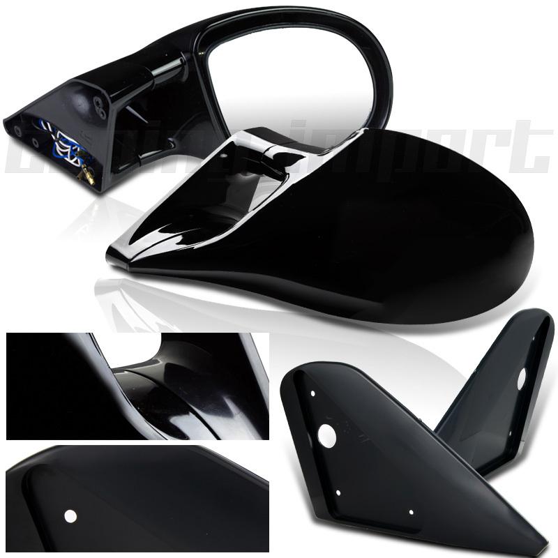 1999-2004 volkswagen vw golf mk4 m3 style black glossy side view power mirrors