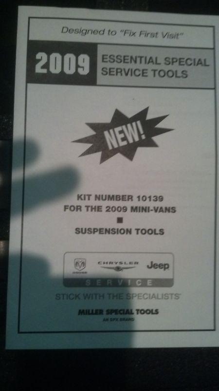 MILLER SPECIALITY SPECIAL TOOLS RT MINIVAN KIT #10139, US $49.99, image 4