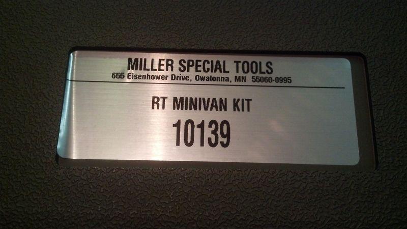 MILLER SPECIALITY SPECIAL TOOLS RT MINIVAN KIT #10139, US $49.99, image 7