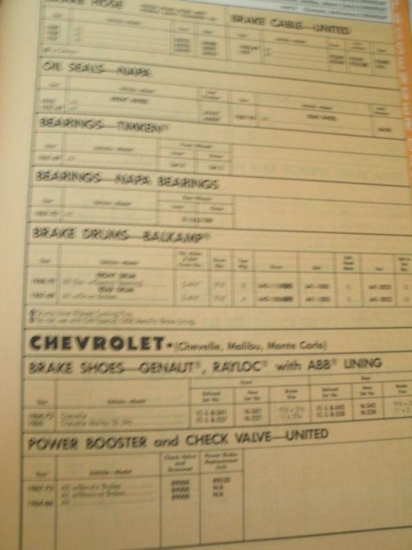 1984 NAPA Brake System Parts - Passenger/trucks/foreign cars BSP-6, US $19.99, image 7