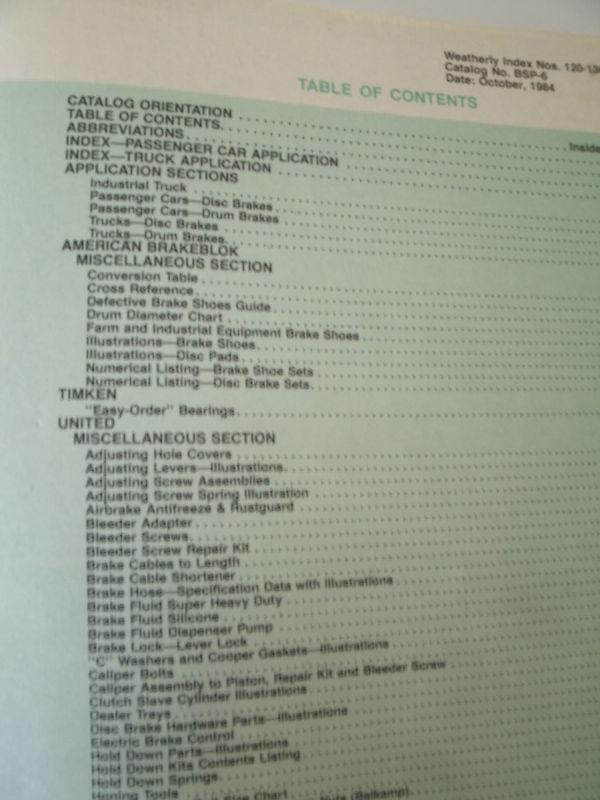 1984 NAPA Brake System Parts - Passenger/trucks/foreign cars BSP-6, US $19.99, image 8