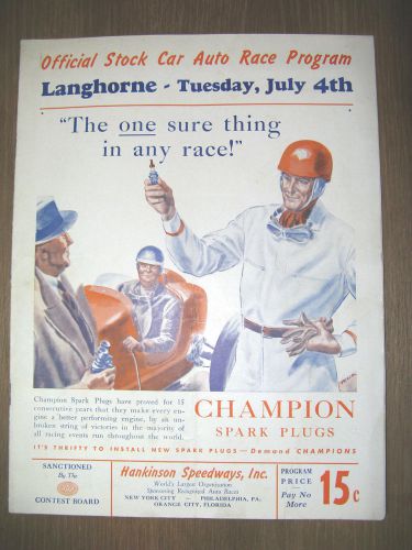 1939 stock car race langhorne speedway pre nascar eddie rickenbacher new price