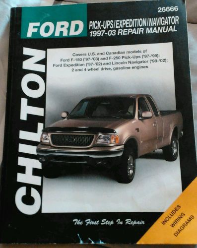 Chilton repair manual pick-up expedition navigator pickup